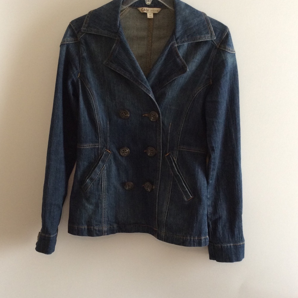 Cabi Double Breasted Jean Jacket